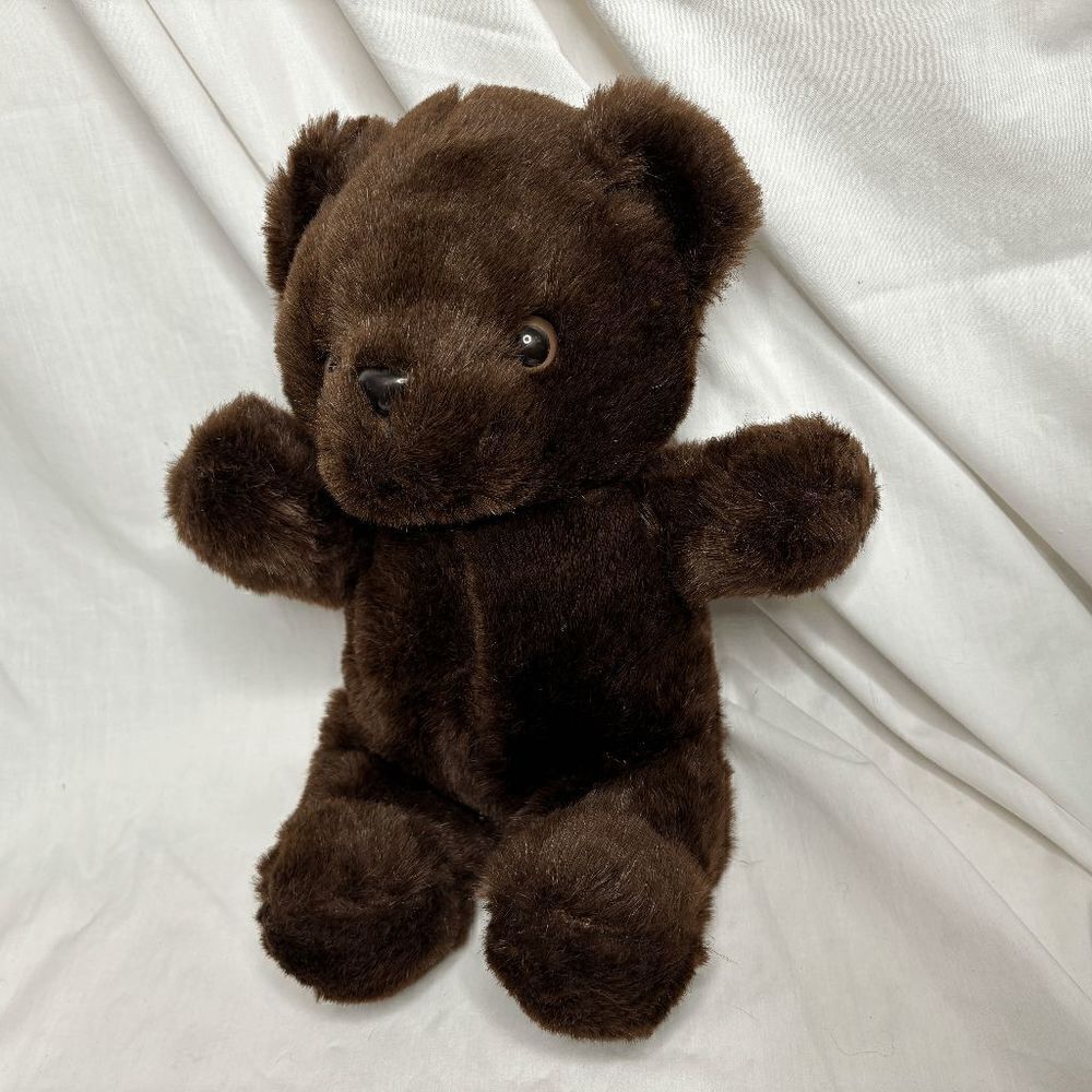 Vintage Fairview Dark Brown Teddy Bear Plush About 12" Very Good Condition
